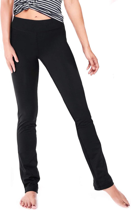 Women'S Petite/Regular/Tall Straight Leg Yoga Pants, Slim Fit Stretch Pants for Everyday, Travel & Casual Wear